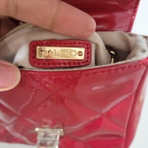 Aldo Glossy Red Mini Bag